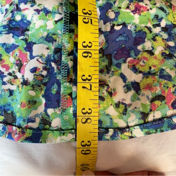 Ann Taylor Abstract Flower Print A-Line Dress - Picture 9 of 12